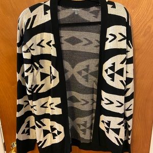 Tribal print cardigan